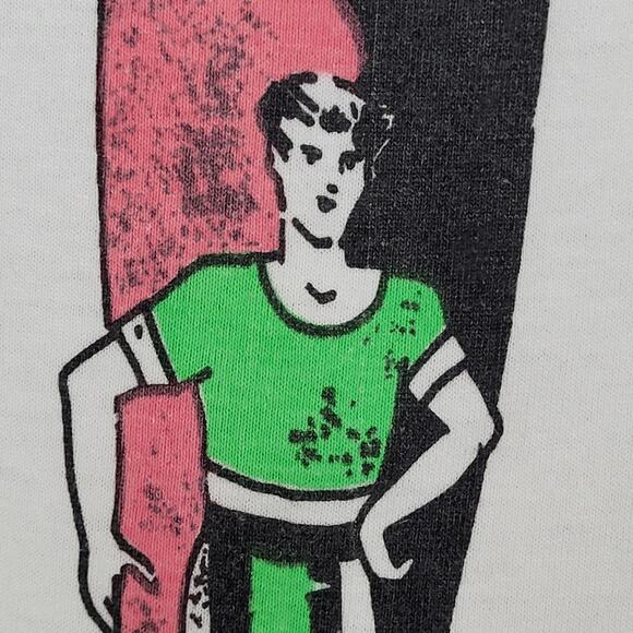 Vintage 80s Last-Exit Surfer Shirt XL 21x27 Summer-Fun Crop USA - Picture 11 of 15